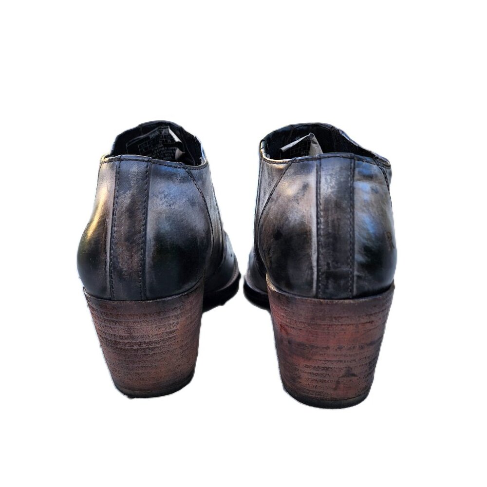 Roan Malina Leather Western Ankle Boots 8 - Picture 6 of 12